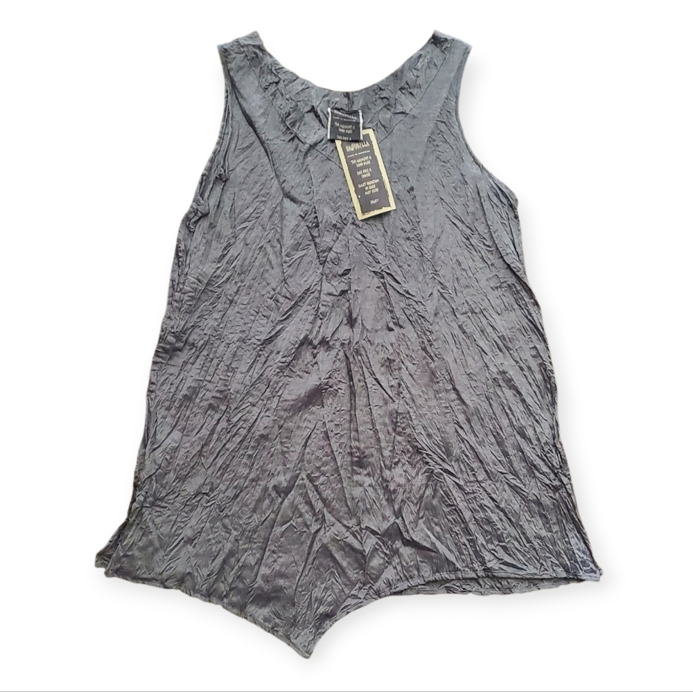 Elegant Charcoal Sleeveless Tank Top